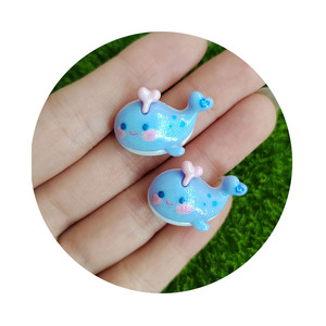 Nhựa động vật biển phẳng trở lại Cabochon DIY thủ công scrapbooking phụ kiện cá cá cá bạch tuộc ốc xà cừ phim hoạt hình đại dương <span class=keywords><strong>figurine</strong></span> - Product Image 4