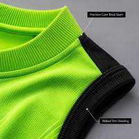Ensemble d'uniformes de football vert néon dégradé, maillot de football en mesh respirant, short, chaussettes, nom et numéro personnalisés, OEM