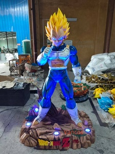 Statue d'anime sur mesure grandeur nature <span class=keywords><strong>Dragon</strong></span> <span class=keywords><strong>Ball</strong></span> Z Super Saiyan Vegeta Goku, sculpture en résine, vente en gros pour les boutiques, les centres commerciaux et la décoration intérieure - Product Image 4