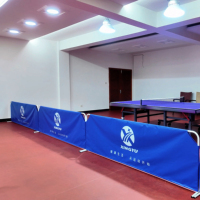 Filet de protection professionnel pour ping-pong d'intérieur - Barrière de terrain portable en acier et tissu Oxford pour un entraînement facile