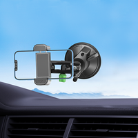 Support de téléphone portable à ventouse flexible à 360 degrés pour tableau de bord de voiture avec grande aspiration pour une utilisation au bureau