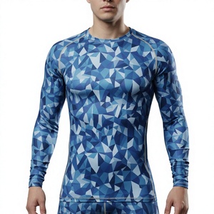Professional Men Rash Guard UV Protection <b>Compression</b> Swim <b>Shirt</b> Quick Dry Surfing Beach Activewear - Product Image 1