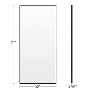 2025 meubles de salon chauds grand miroir de sol pleine longueur verre mince en alliage d'aluminium pour l'habillage de chambre et l'utilisation de cosmétiques - Product Image 6