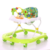 Kursi Berjalan Bayi Multifungsi, Kursi Belajar Jalan Plastik dengan Musik untuk Bayi 6 Hingga 18 Bulan Harga Murah