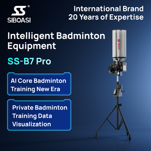Siboasi Hot Selling B3 Shuttlecock Badminton Training Machine Badminton Shooting for Outdoor Sports.