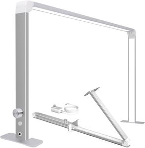 Lámpara de Escritorio LED para Técnicos de Uñas, Luz Blanca Cálida, Metálica, Cuadrada, para Manicura, Tatuajes y Pestañas, Marca Elanby - Product Image 2