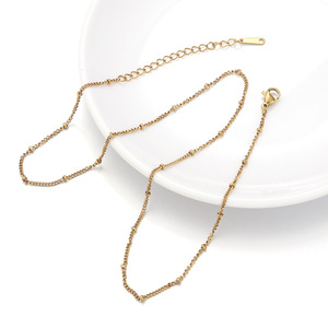 Chaîne de clavicule perlée en acier inoxydable 405 cm en forme de U pour usage quotidien - Product Image 5