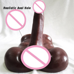 Molde de Dildo Realista con Textura de Piel, Impermeable, Portátil, Sensación Real al Tacto, para Uso Gay y Heterosexual, para Juego Anal, Sexo Adulto - Product Image 3