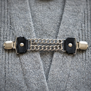 Summer Formal LEATHER <b>CHAIN</b> VESTS <b>EXTENDERS</b> Pressure Clips EXTENTION for Outer Wear - Product Image 2