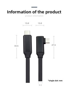 Cavo dati angolato personalizzato in fabbrica accessorio <span class=keywords><strong>5m</strong></span> - VR per Oculus Quest 2 VR auricolare e telefoni cellulari - Product Image 5