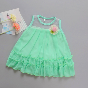 สินค้าใหม่ แฟชั่นเด็กผู้หญิง ชุดเดรสสั้น ชุดฤดูร้อนสำหรับเด็ก ขายส่ง - Product Image 3