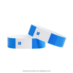 Cheap entry event Ticket 3/4 inch sheet wrist band / Medical hospital Wristbands synthetic paper bracelet