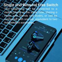 Écouteurs Bluetooth sans fil avec micro et lampe torche pour Android, sans réduction de bruit, TWS