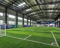 Pabellón Deportivo Prefabricado Personalizado de Estructura de Acero para Estadio de Fútbol y Taller de Acero, Diseño de Rejilla de Gran Resistencia y Largo Alcance