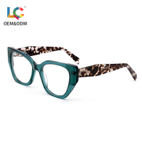 Gafas Ópticas de Alta Calidad Hechas a Mano con Armazón de Acetato Anti Luz Azul, Diseño Ojo de Gato para Sesiones de Fotos de Influencers