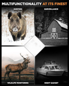 Tầm nhìn ban đêm kỹ thuật số bằng một mắt cho bóng tối 100%-du lịch hồng ngoại bằng một mắt, thiết bị gián điệp công nghệ cao IR để săn bắn - Product Image 5