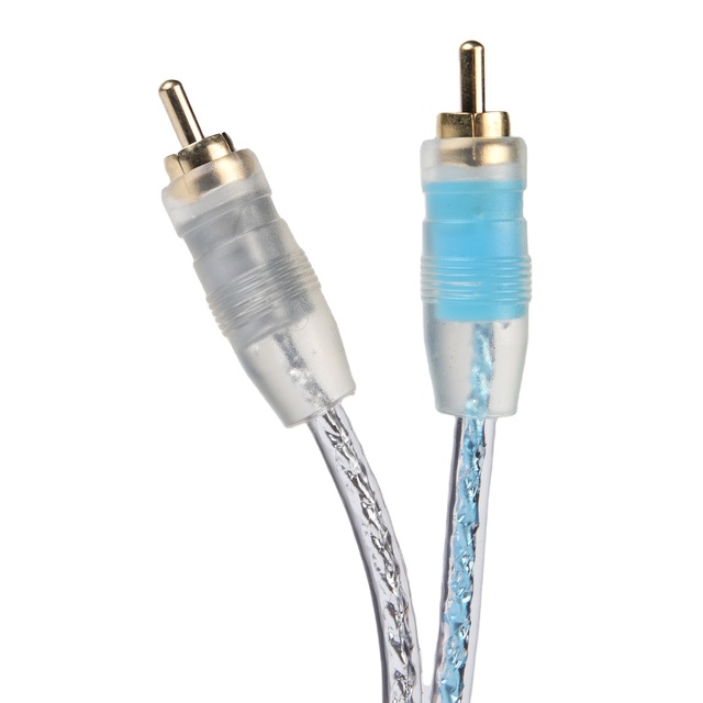 High Quality Transparent Car Audio RCA Cable 3.5mm Male to Male 2RCA Audio Video Cable