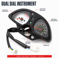Kluster Instrumen Sepeda Motor Mekanis Speedometer Odometer Tachometer untuk Suku Cadang Motor Trail Enduro 250cc