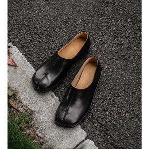 Chaussures plates tendance en cuir véritable pour femmes, à enfiler, design à pédale unique, <span class=keywords><strong>chaussure</strong></span> unique - Product Image 4