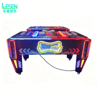 Machine de divertissement interactive à monnayeur pour enfants, jeu d'arcade à réponse rapide, avec lumières LED et structure métallique