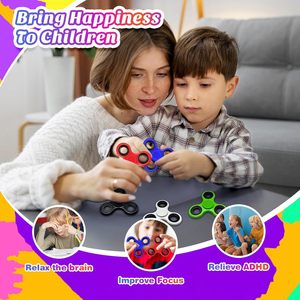 Fidget Spinner personnalisé avec logo imprimé, jouet anti-stress coloré, spinner manuel personnalisé avec logo - Product Image 4