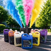 Liquide de fumée colorée de haute qualité, huile liquide pour machine à fumée colorée, capacité de 2 litres