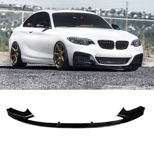 Lèvre de pare-chocs avant en plastique ABS, couleur noir brillant, pour <span class=keywords><strong>BMW</strong></span> <span class=keywords><strong>Série</strong></span> <span class=keywords><strong>2</strong></span> F22 220i <span class=keywords><strong>230i</strong></span> M Sport 2014-2020 - Product Image 1
