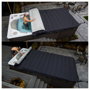 Nouvelle arrivée Couverture de spa de nage <span class=keywords><strong>enroulable</strong></span> anti-UV légère Couverture de <span class=keywords><strong>piscine</strong></span> extérieure pour la vente en gros - Product Image 5