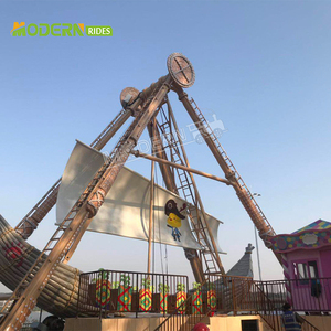 Fabricant chinois de manèges de parc d'attractions en fibre de verre en forme de bateau pirate, pour intérieur/extérieur, à vendre pour utilisation dans les centres commerciaux, capacité de 32 personnes. - Product Image 2