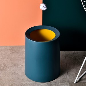 <span class=keywords><strong>Poubelle</strong></span> en plastique de grande capacité 8L pour espaces extérieurs-<span class=keywords><strong>Poubelle</strong></span> à couvercle rabattable pour <span class=keywords><strong>dessin</strong></span>, cuisine, bureau, salle de bain - Product Image 5