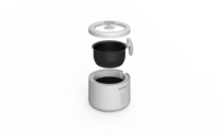 Casserole Électrique Portable 1,6 L 600W avec Minuteur 24H et Maintien au Chaud Automatique, Pot Intérieur Antiadhésif, Pot de Cuisson Séparable, Facile à Nettoyer