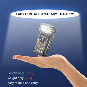 Mini <span class=keywords><strong>lampe</strong></span> <span class=keywords><strong>de</strong></span> <span class=keywords><strong>poche</strong></span> multifonctionnelle à capteur EDC avec aimant <span class=keywords><strong>Lampe</strong></span> <span class=keywords><strong>de</strong></span> camping Torche rechargeable avec éclairage latéral - Product Image 6