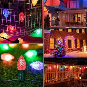 Jpungsun kỳ nghỉ C9 dẫn bóng đèn dây đèn mặt LED C9 bóng đèn ấm trắng ngoài trời đèn giáng sinh - Product Image 5