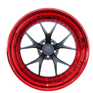 ล้อแม็กซ์แบบฟอร์จ 3 ชิ้น สีแดงขัดเงา ขนาด 18 19 20 21 22 นิ้ว สำหรับรถเฟอร์รารี่ ดิโน 365 จีทีบี - Product Image 4