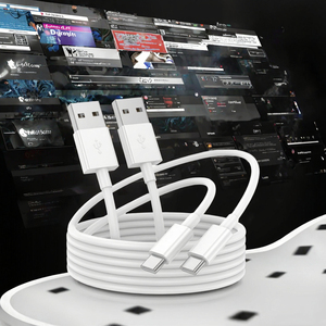 Cable de Carga Rápida USB-C a USB-A 2.0, 480 Mbps, 60 W, Cobre Estañado, 3 A/5 A, Carga Rápida para Automóvil, Android, iOS, iPhone - Product Image 3