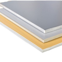 Panel Sándwich de Aluminio ACM Alucobond Ignífugo A2/B1 de Alta Calidad con Certificado CE, Lámina de Revestimiento de Aluminio, Panel Compuesto de Aluminio