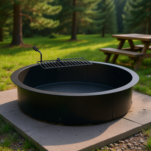 Braciere in Acciaio Fai-da-Te da 36 Pollici con Anello Antifiamma per Campeggio e Barbecue all'Aperto - Product Image 2