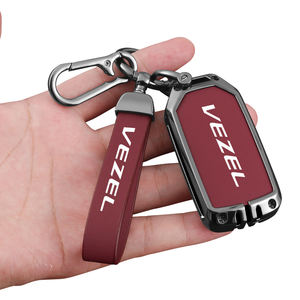 Offre Spéciale pour Honda VEZEL couverture <span class=keywords><strong>de</strong></span> clé <span class=keywords><strong>de</strong></span> voiture 2015 à 2023 modèle métal cuir automobile porte-clés coque <span class=keywords><strong>de</strong></span> protection - Product Image 5