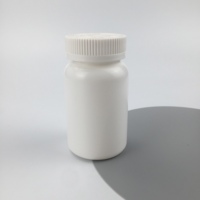 Bouteille en plastique HDPE blanche solide vide de 200g 200cc 200ml pour pilules et médicaments, avec bouchon à vis, écologique