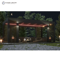 Pergola moderne en aluminium motorisée à lames orientables pour la vente en gros