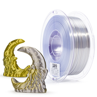 Vente en gros ZIRO Filament Pla soyeux triple couleur 1.75mm Filament d'imprimante 3d Pla couleur or et argent PLA Tiges en plastique d'impression 3d
