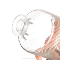Bouteille vide de 375 ml en verre de luxe en forme d'animal pour vodka, whisky, brandy, gin, rhum, tequila, spiritueux, liqueur avec bouchon