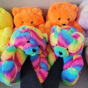 <strong>Teddy</strong> <strong>Bear</strong> Slides Plush Designer Fuzzy Fluff Ladies Winter Bedroom Home slippers <strong>Teddy</strong> <strong>Bear</strong> House Shoes Adult Duffle Bag - Product Image 2