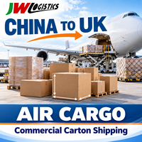 Agent de transport aérien Chine-Royaume-Uni, services logistiques pour cartons commerciaux de tailles variées, expédition porte-à-porte