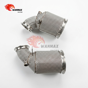 Downpipes de qualité supérieure, blindés thermiquement, pour Porsche 4.0T V8 |   Catalyseurs sportifs 200/300 cellules |   Isolation Thermique Avancée - Product Image 2