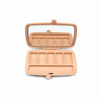 Boîtier de maquillage vide de haute qualité pour poudre, conteneur cosmétique pour fard à paupières, étui d'emballage pour palette de fards à paupières 5 couleurs