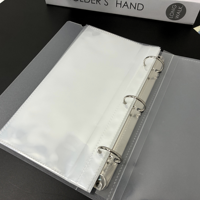 Carpeta de Anillas de 3 Orificios de PP Esmerilado, Antihuellas, Agarre Cómodo, Impermeable, Ecológica, Perfectamente Compatible con Páginas Insertables de 3 Orificios