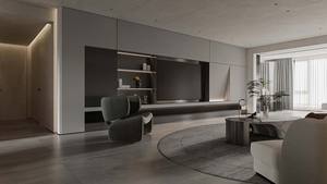 Estanterías Abiertas de Estilo Moderno de Alta Gama, Madera Maciza con Vetas de Madera, Muebles de Exhibición, Mueble de TV para Comedor con LED - Product Image 2