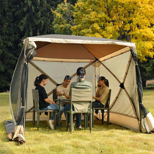 Carpa de Playa Cuadrada con Protección UV y Paredes de Malla Completa, con Cubierta Impermeable para Acampar y Disfrutar <span class=keywords><strong>del</strong></span> <span class=keywords><strong>Sol</strong></span>, Carpa de Playa con Protección Solar - Product Image 3