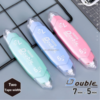 Stylo correcteur double pointe couleur macaron 7 mm et 5 mm, rouleau correcteur lisse pour l'école, le bureau, édition précise